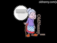 OLDNANNY: Old chubby granny fuck with lesbian girl and boy Thumb