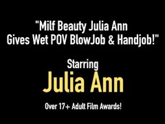 Milf Beauty Julia Ann Gives Wet POV BlowJob & Handjob! Thumb