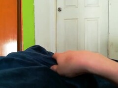 Slim guy Andrés wakes up with a boner and strokes and plays with his dick Thumb