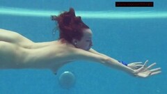 Nice Lina Mercury Russian Big Tits Pornstar in Swimming Pool Thumb