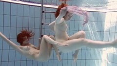 Kinky Nudist Babes Underwater Lenka and Ala Thumb